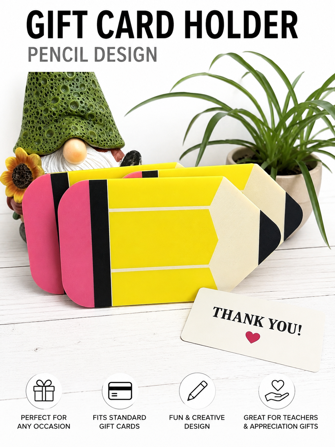 Pencil Gift Card Holder