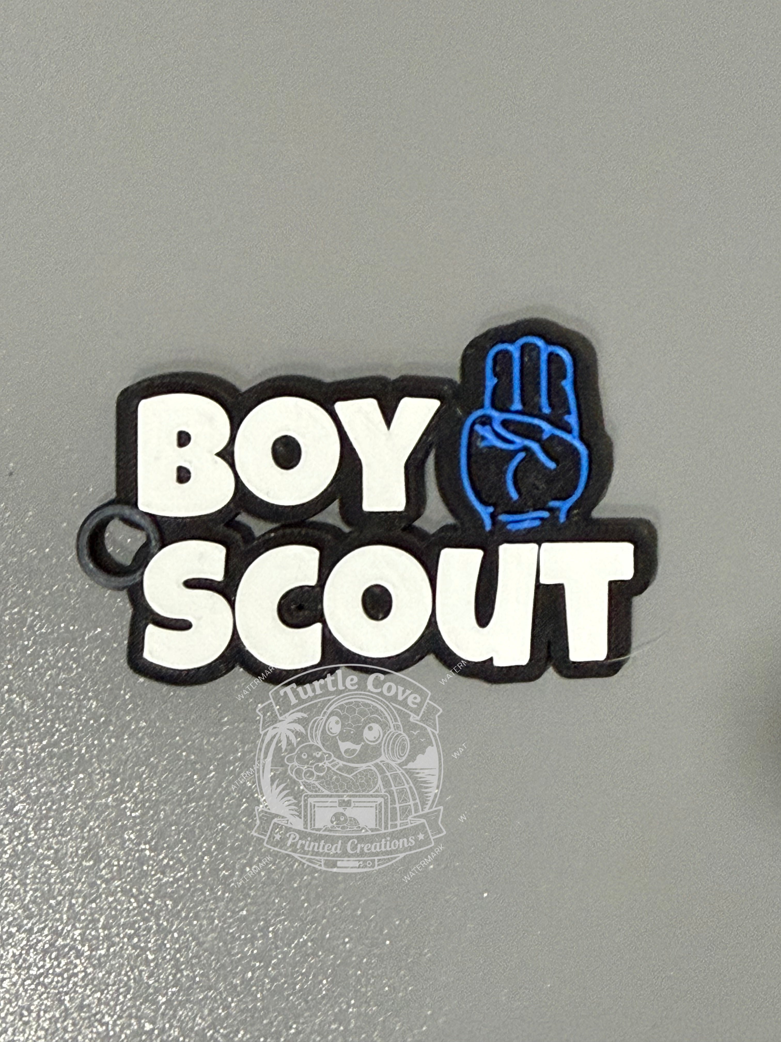 Boy Scout Salute Key Chain