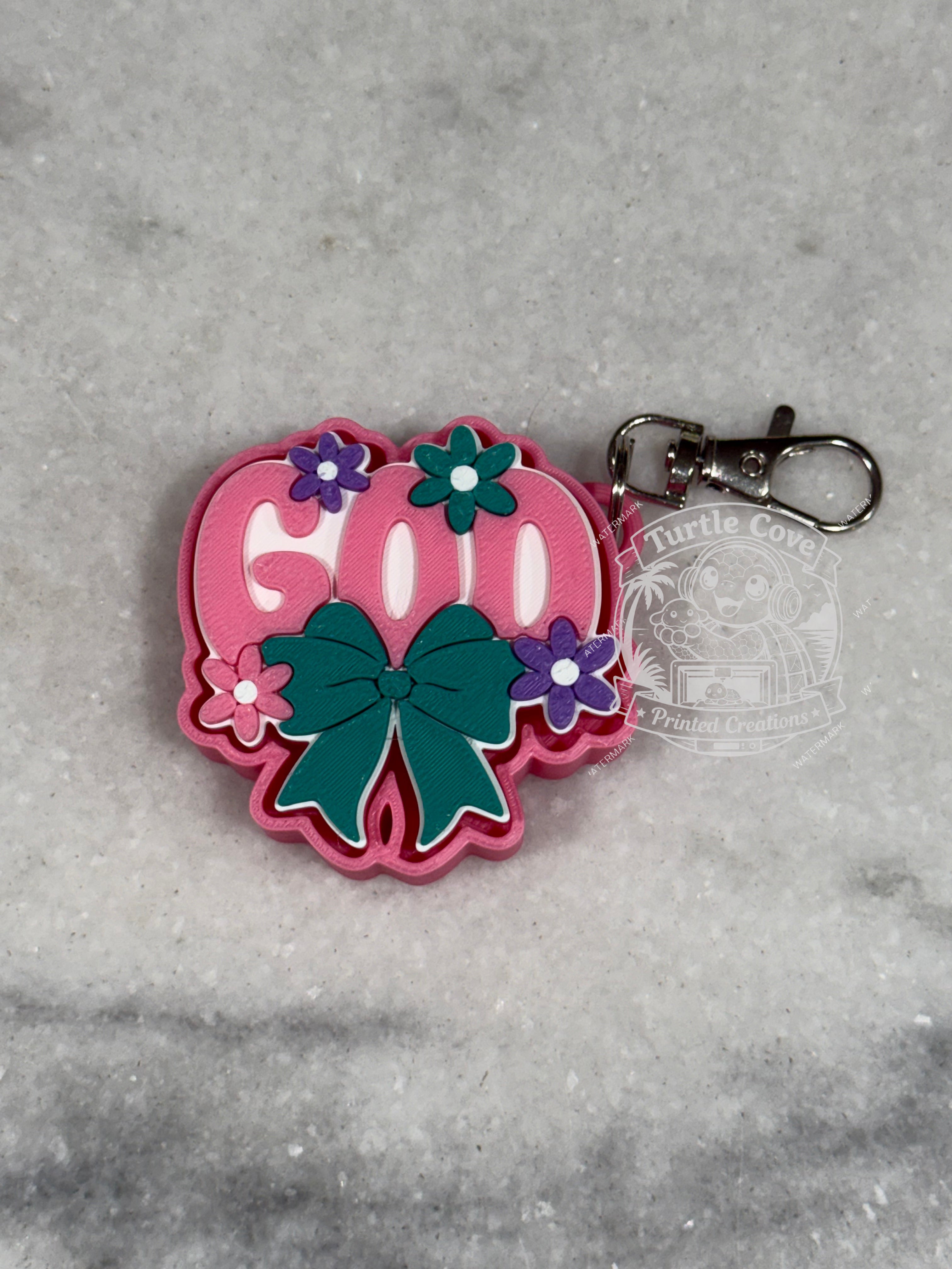 God Fidget Clicker Key Chain