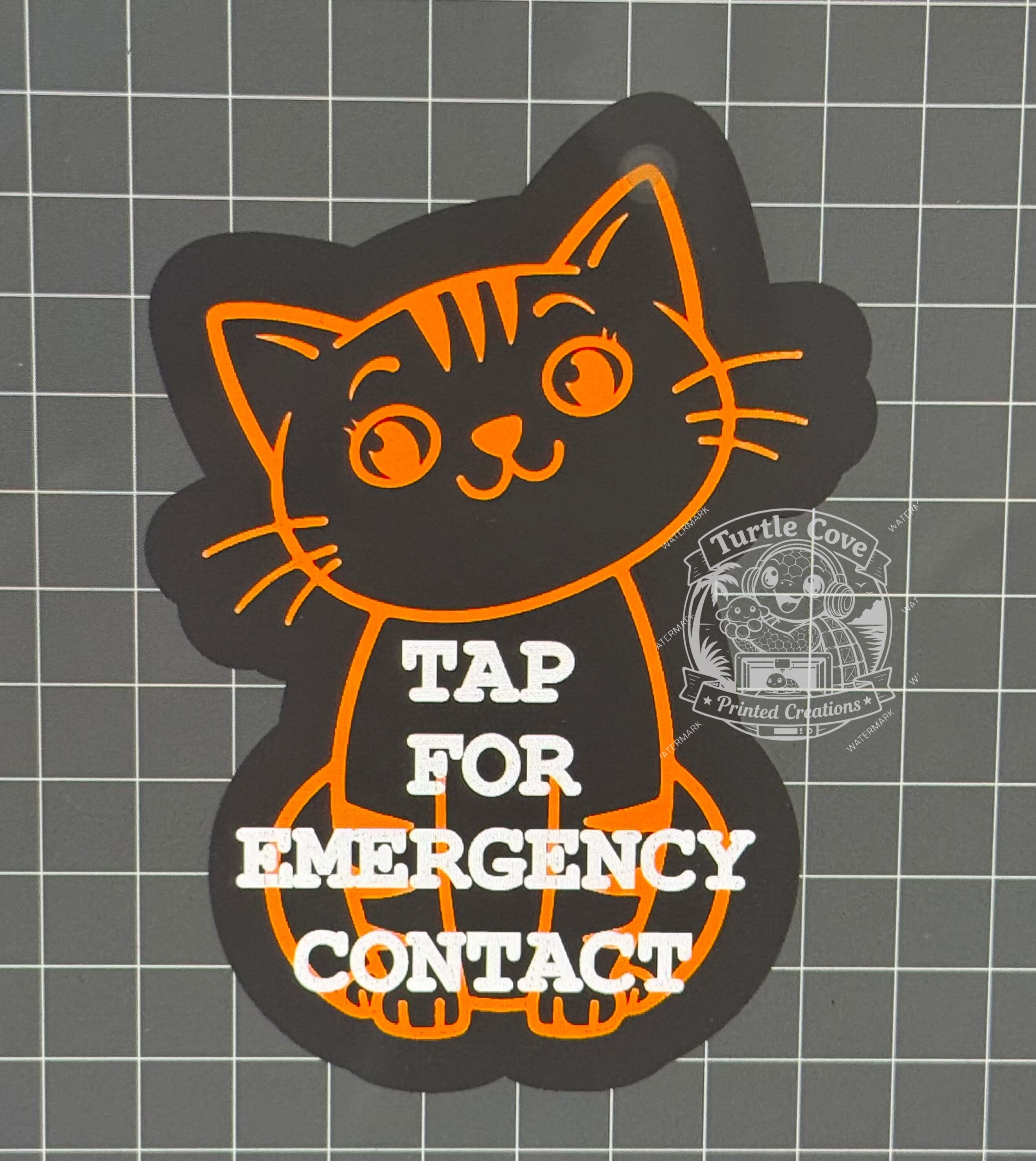 Custom Emergency Contact Bag Tag