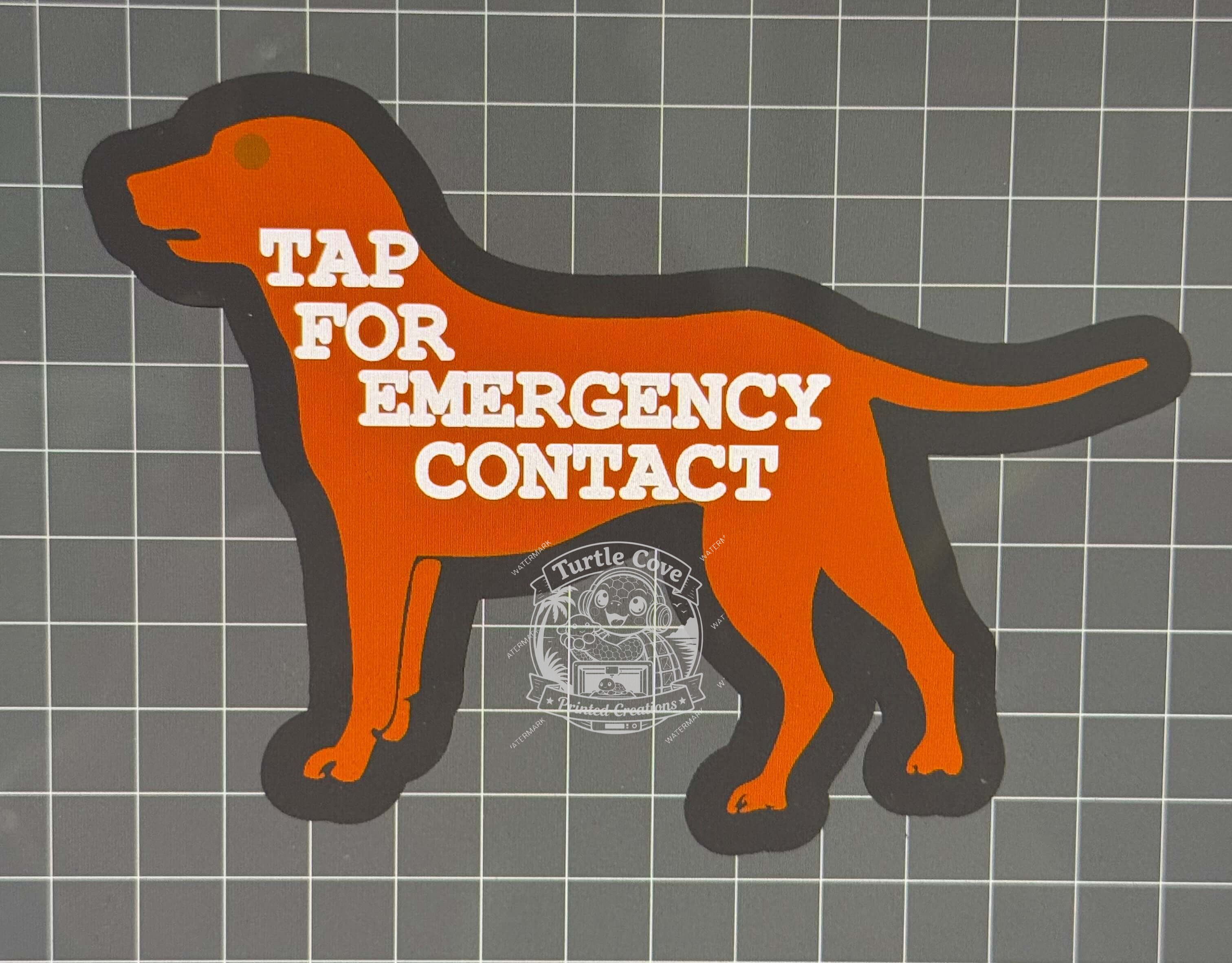 Custom Emergency Contact Bag Tag