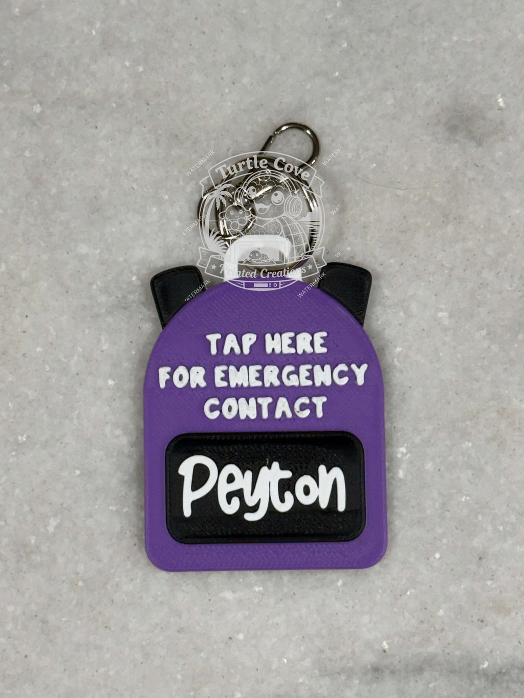 Custom Emergency Contact Bag Tag