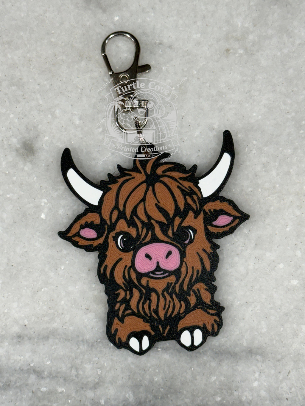 Highland Cow Key Chain