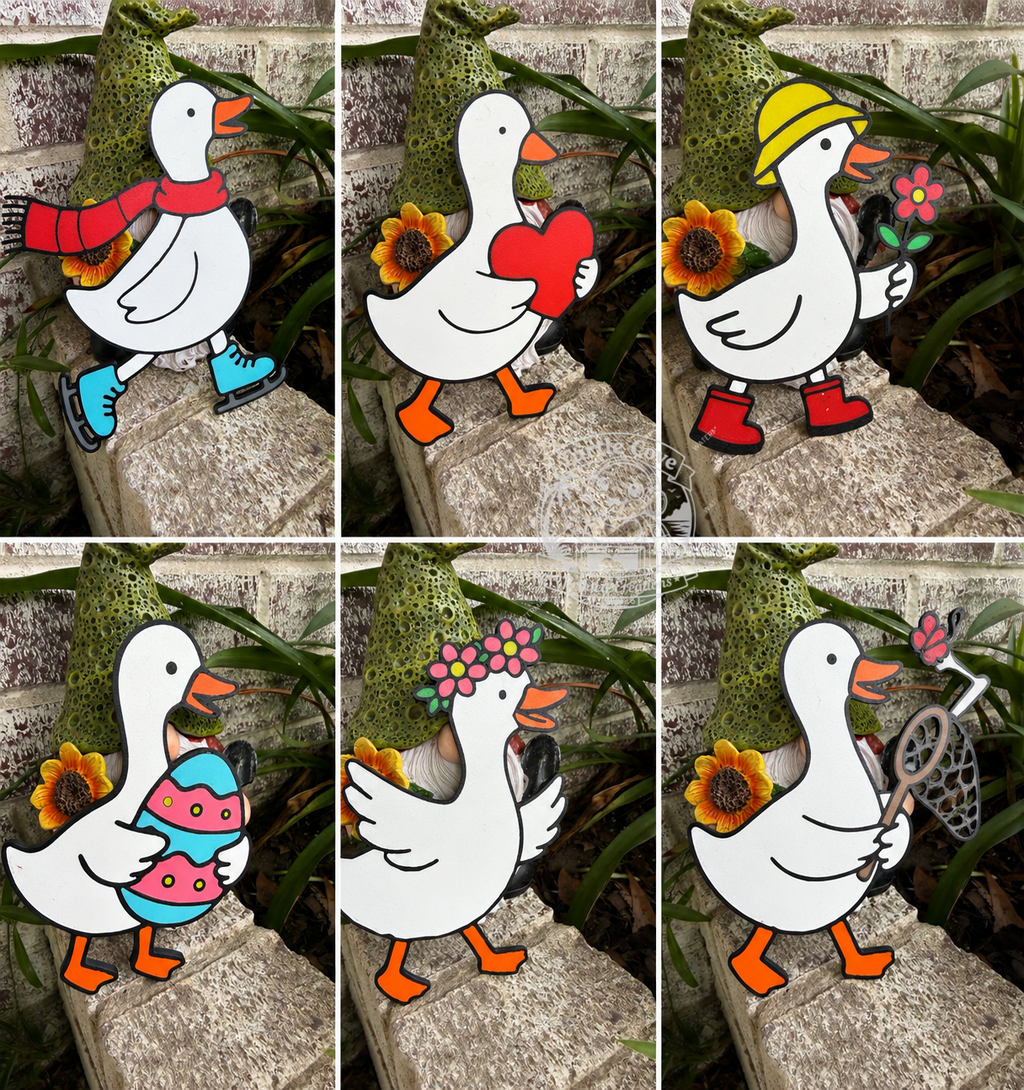 Chaos & Cussing Monthly Goose Door Hanger