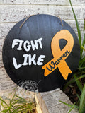 Childhood Cancer Awareness Fight Like Door Hanger
